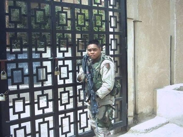 Coach Rhett during his U.S. Army service